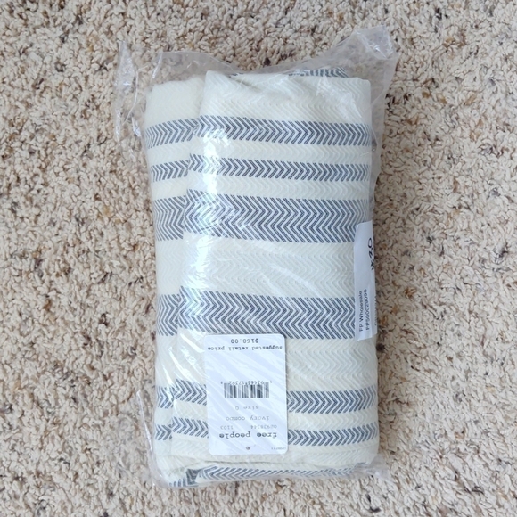 NEW Free People Hi Tyed Wide Leg Pant Ivory Stripe - Picture 7 of 11